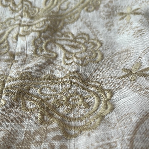 COLDWATER CREEK | Elegant Beige Embroidered Jacket Blazer Cardigan Size 14 - Picture 4 of 7